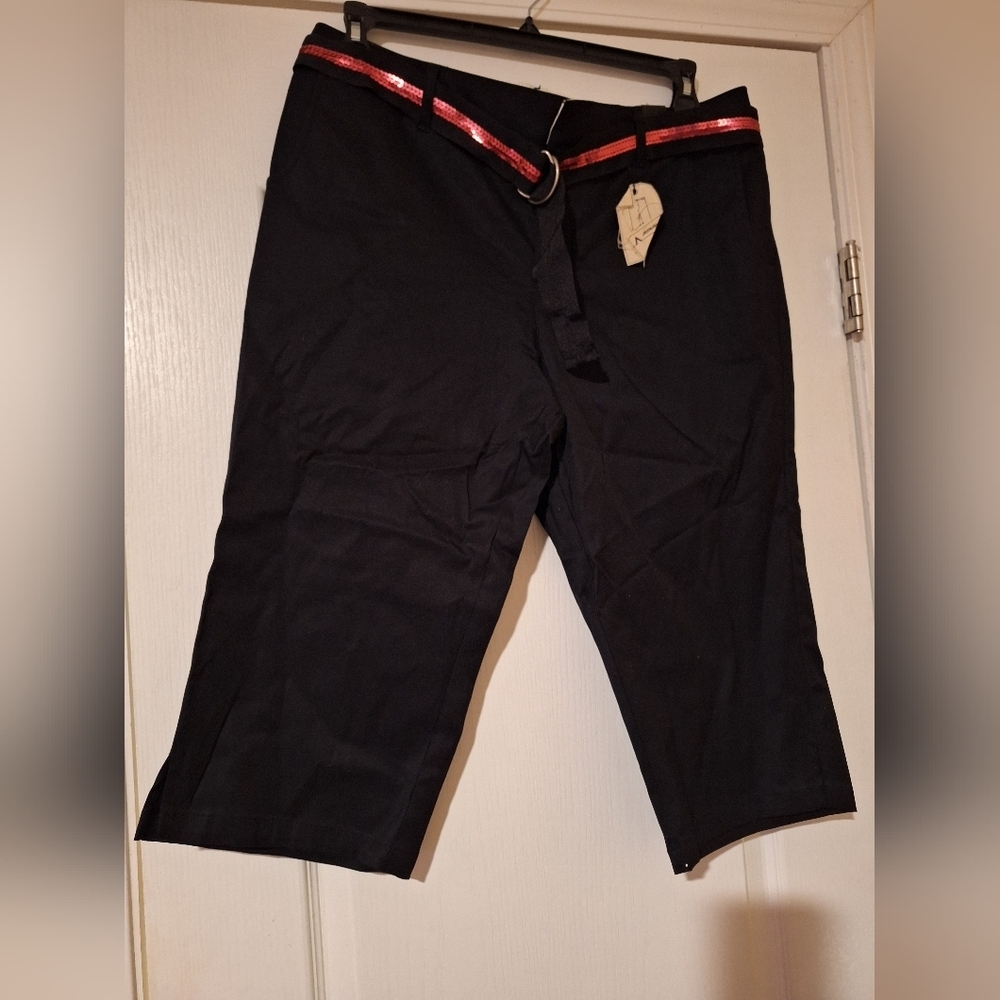 NWT Women's Capri Cropped Pedal‎ Length Pants Trouser Size 14 Lane Bryant…